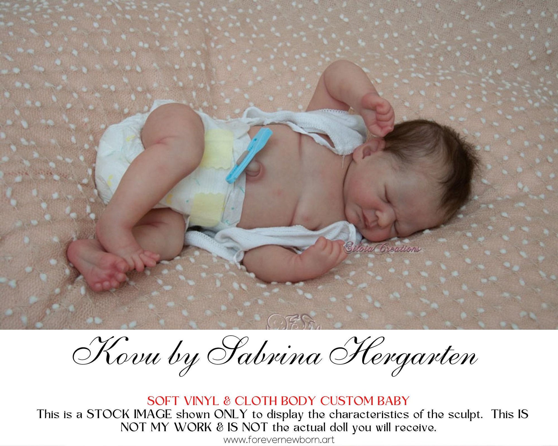 Amazing Hyper-Realistic Reborn Custom Doll Kovu by Sabrina Hergarten (18"+ Full Limbs)