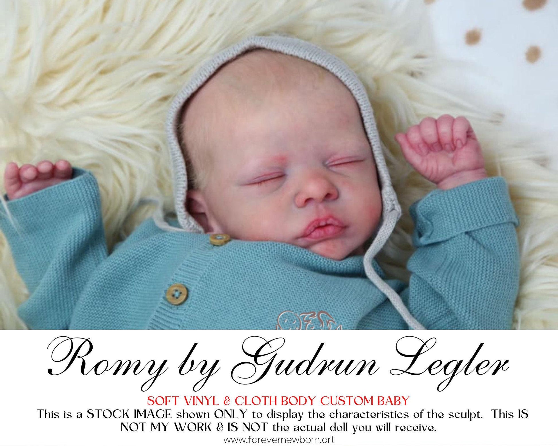 Reborn Baby **Hyper-Realistic** Reborn Doll Romy By Gudrun Legler (19"+Full Limbs)