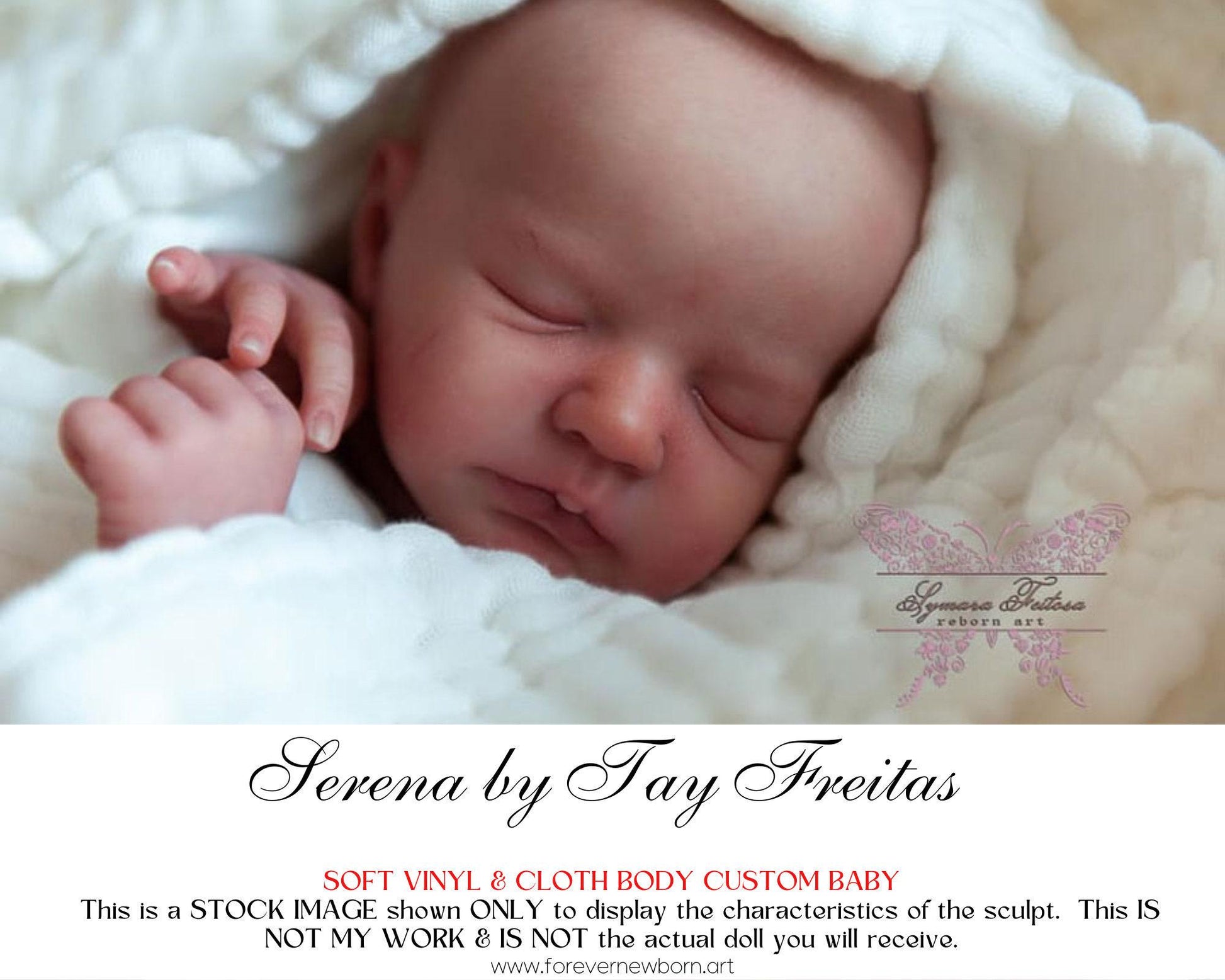 Reborn Baby **Hyper-Realistic** Reborn Doll Serena by Tay Freitas (16"+Full Limbs)