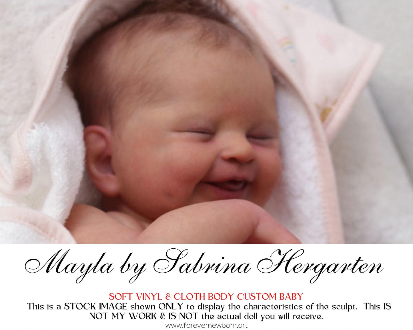 Lifelike Reborn Doll Mayla by Sabrina Hergarten (18"+Full Limbs)