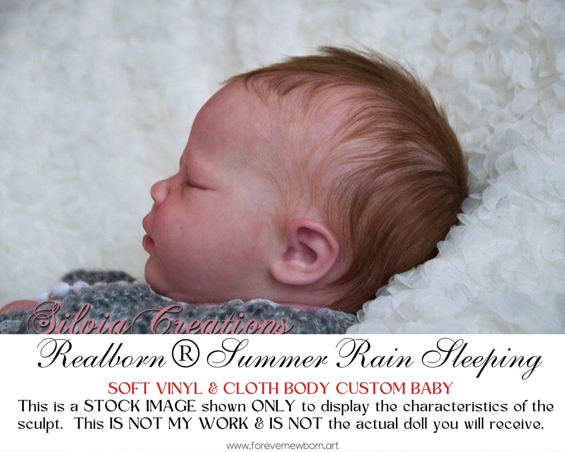 Reborn Baby **Hyper-Realistic** Reborn Doll Realborn® Summer Rain Sleeping (18"+Full Limbs)