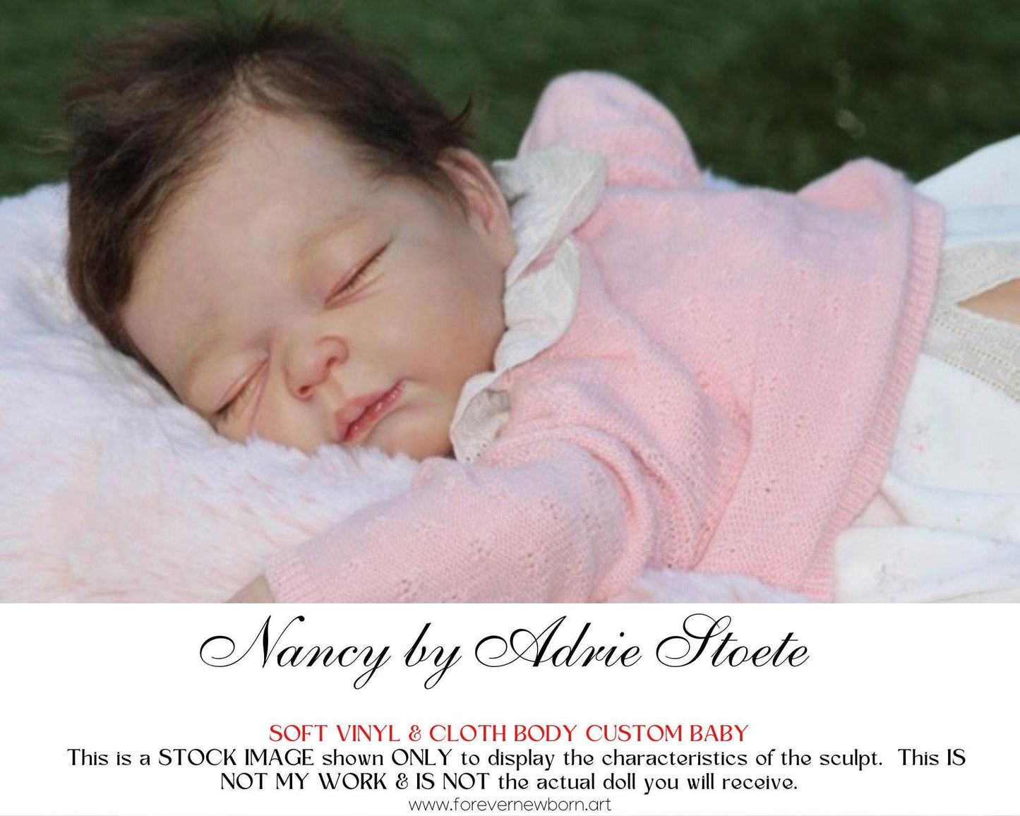 Lifelike Reborn Doll Nancy by Adrie Stoete (22" Half Torso)