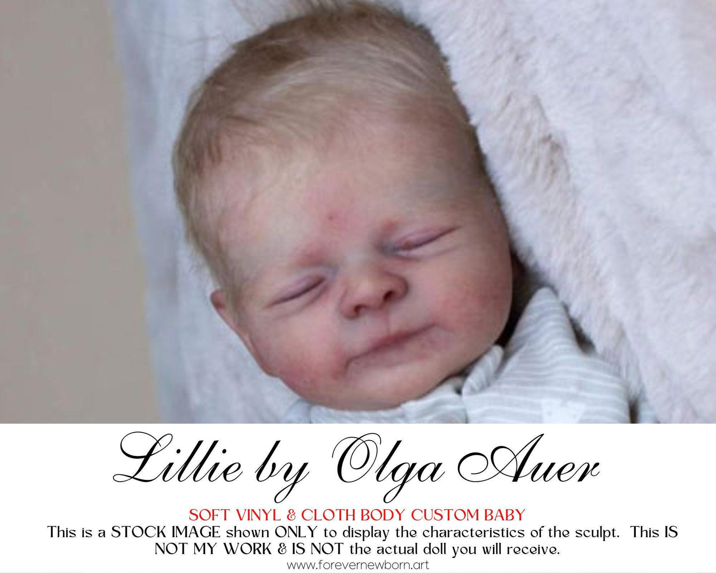 Amazing Hyper-Realistic Reborn Custom Doll LE Reborn BaBy Lillie by Olga Auer (19" + Full Limbs)