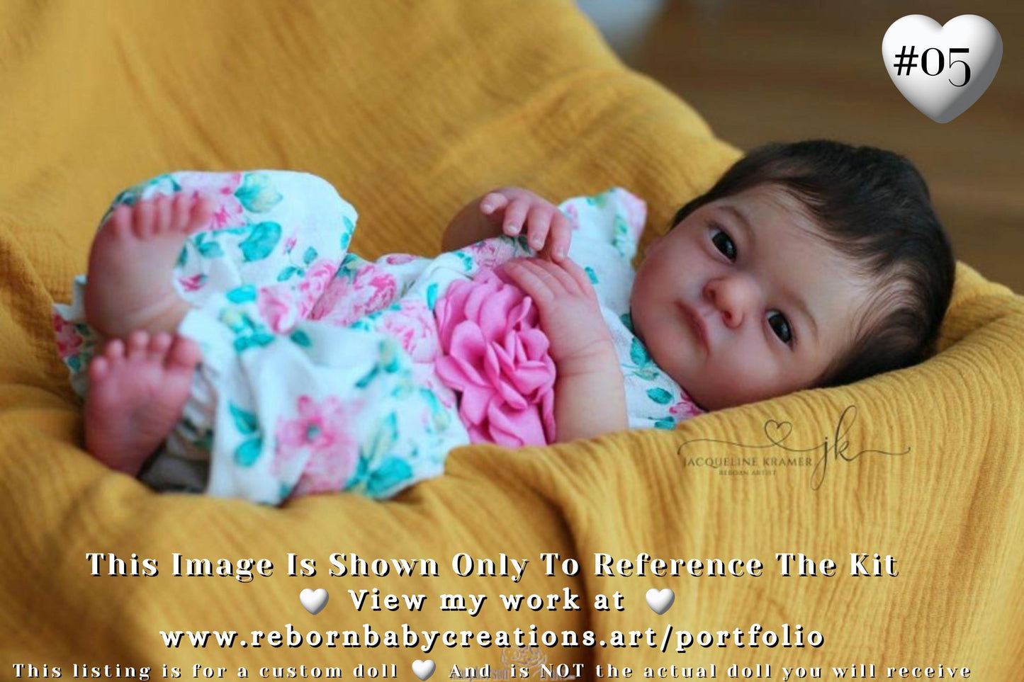 Attention Reborn Baby Collectors ~ Custom Vera by Gudrun Legler (19"+ Full Limbs)