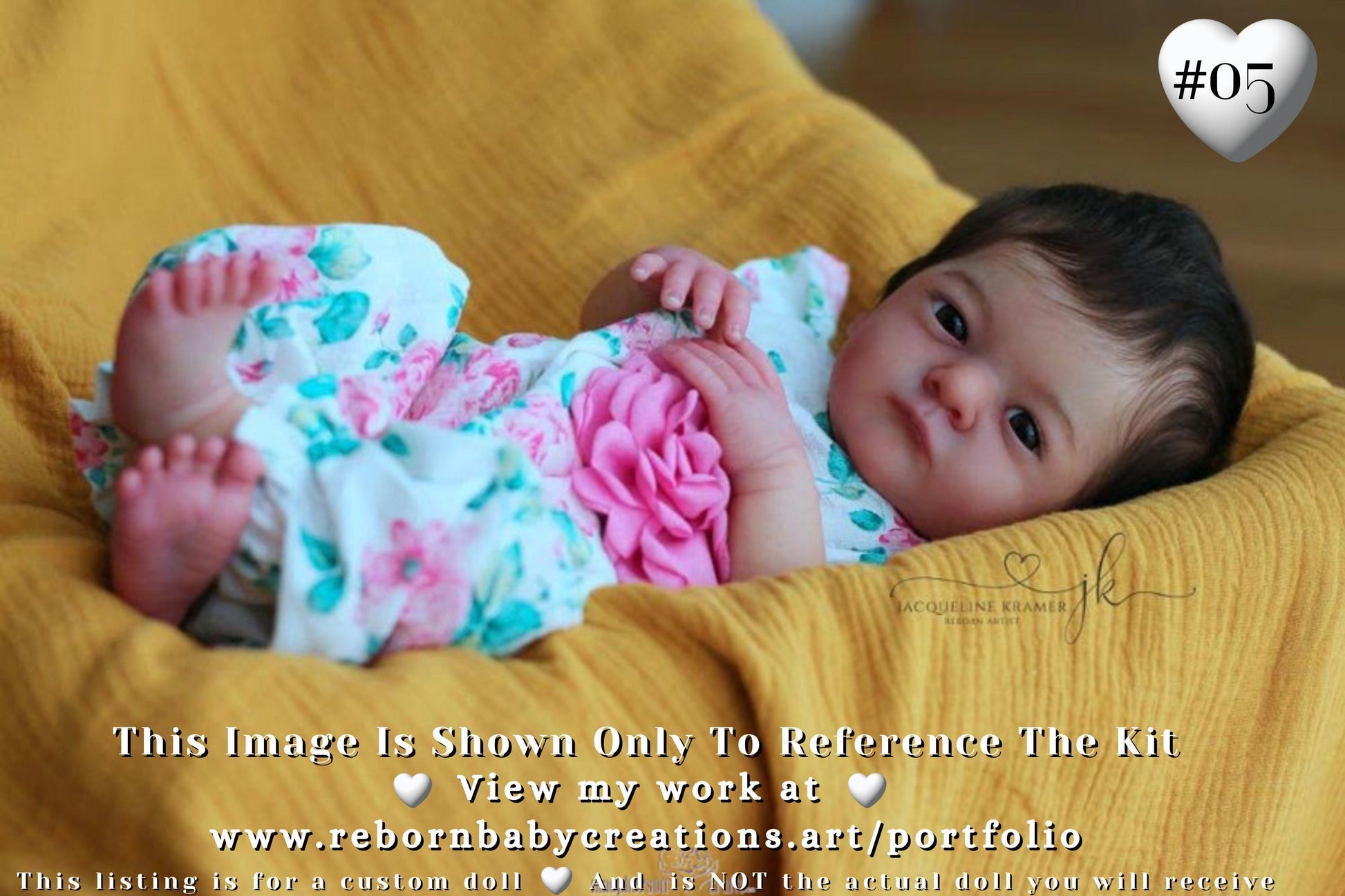 Attention Reborn Baby Collectors ~ Custom Vera by Gudrun Legler (19"+ Full Limbs)