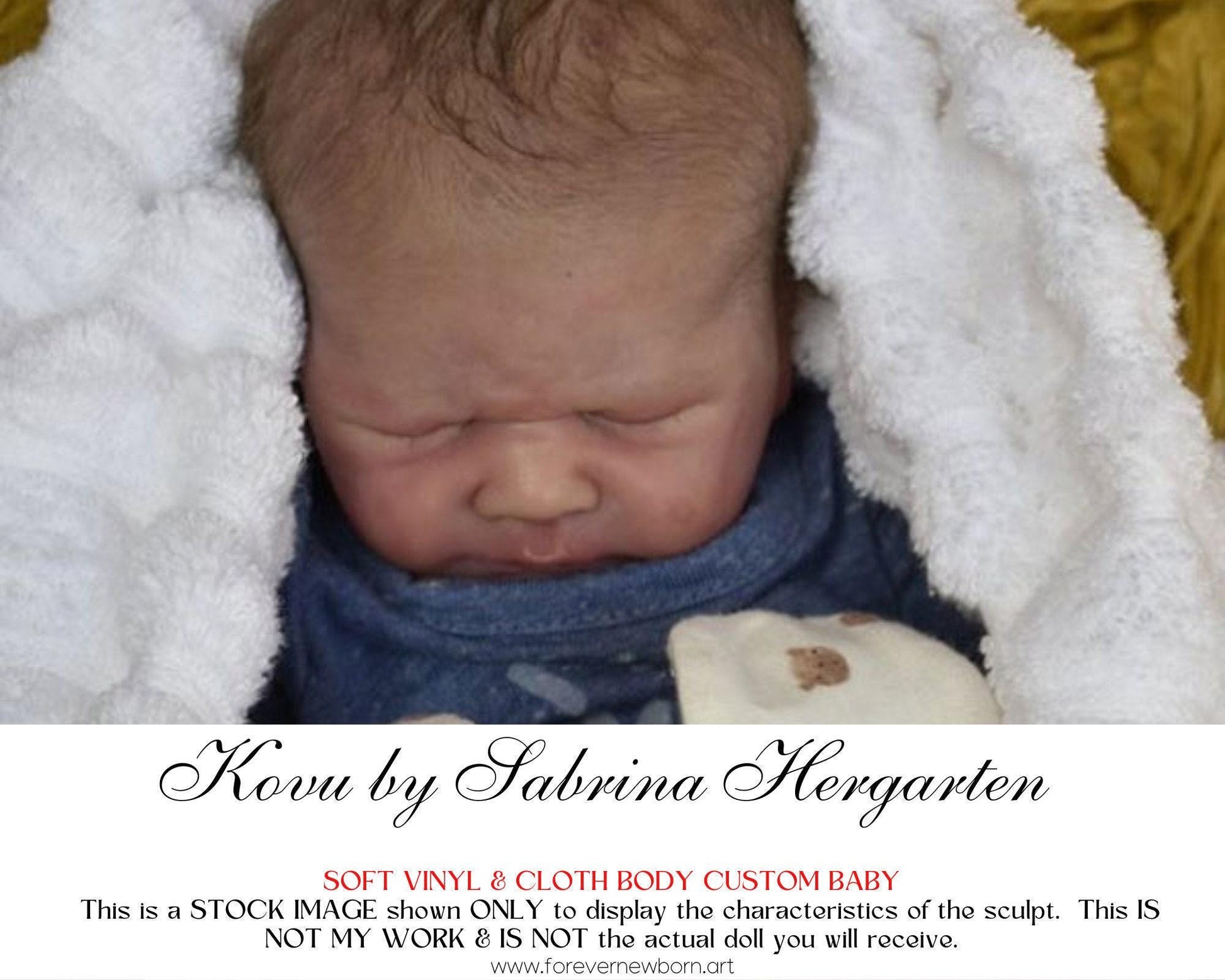 Amazing Hyper-Realistic Reborn Custom Doll Kovu by Sabrina Hergarten (18"+ Full Limbs)
