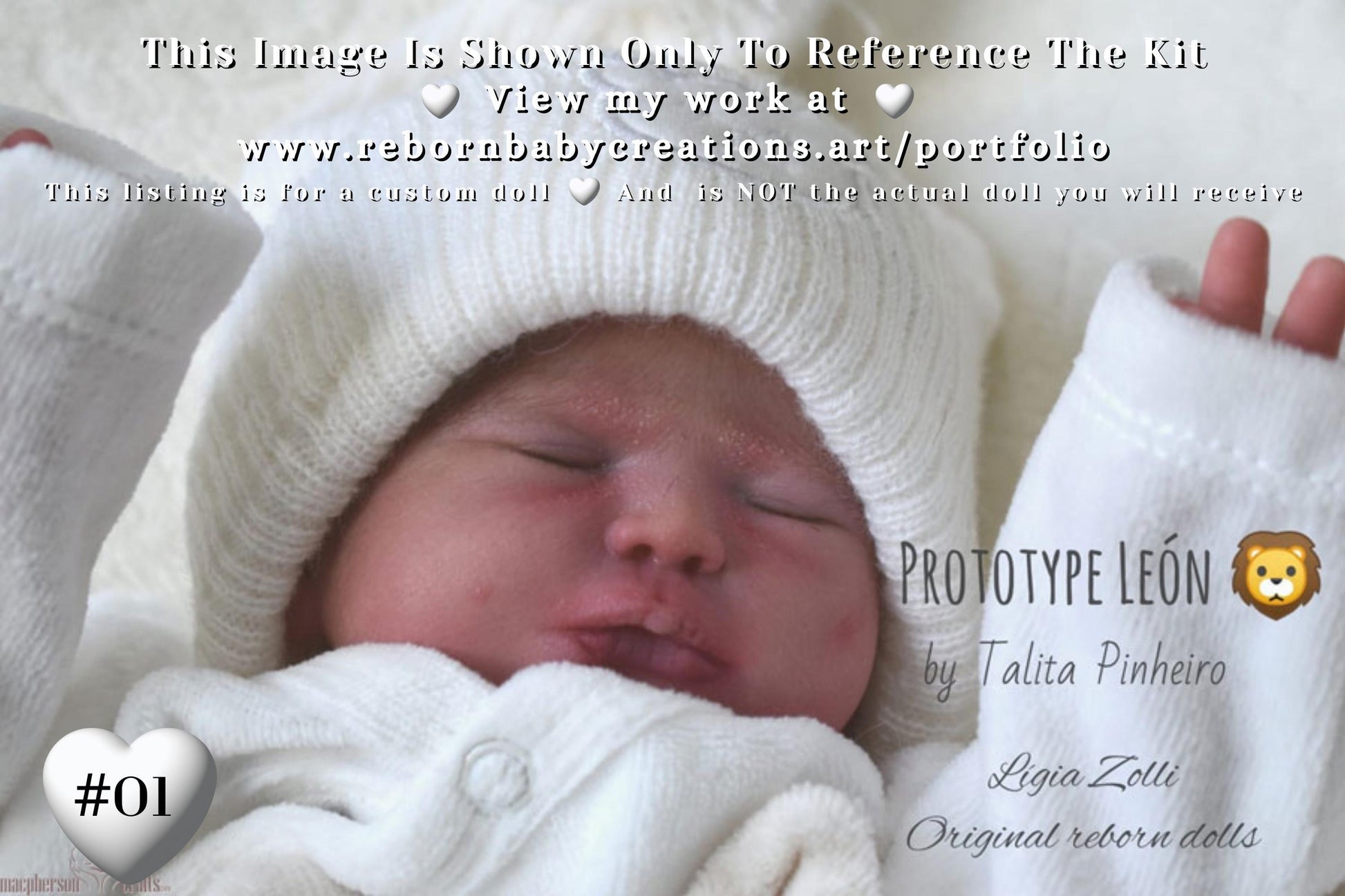 Amazing Hyper-Realistic Reborn Custom Doll LAST ONE! Limited Edition PREEMIE Leon by Talita Pinheiro (16"+Full Limbs)