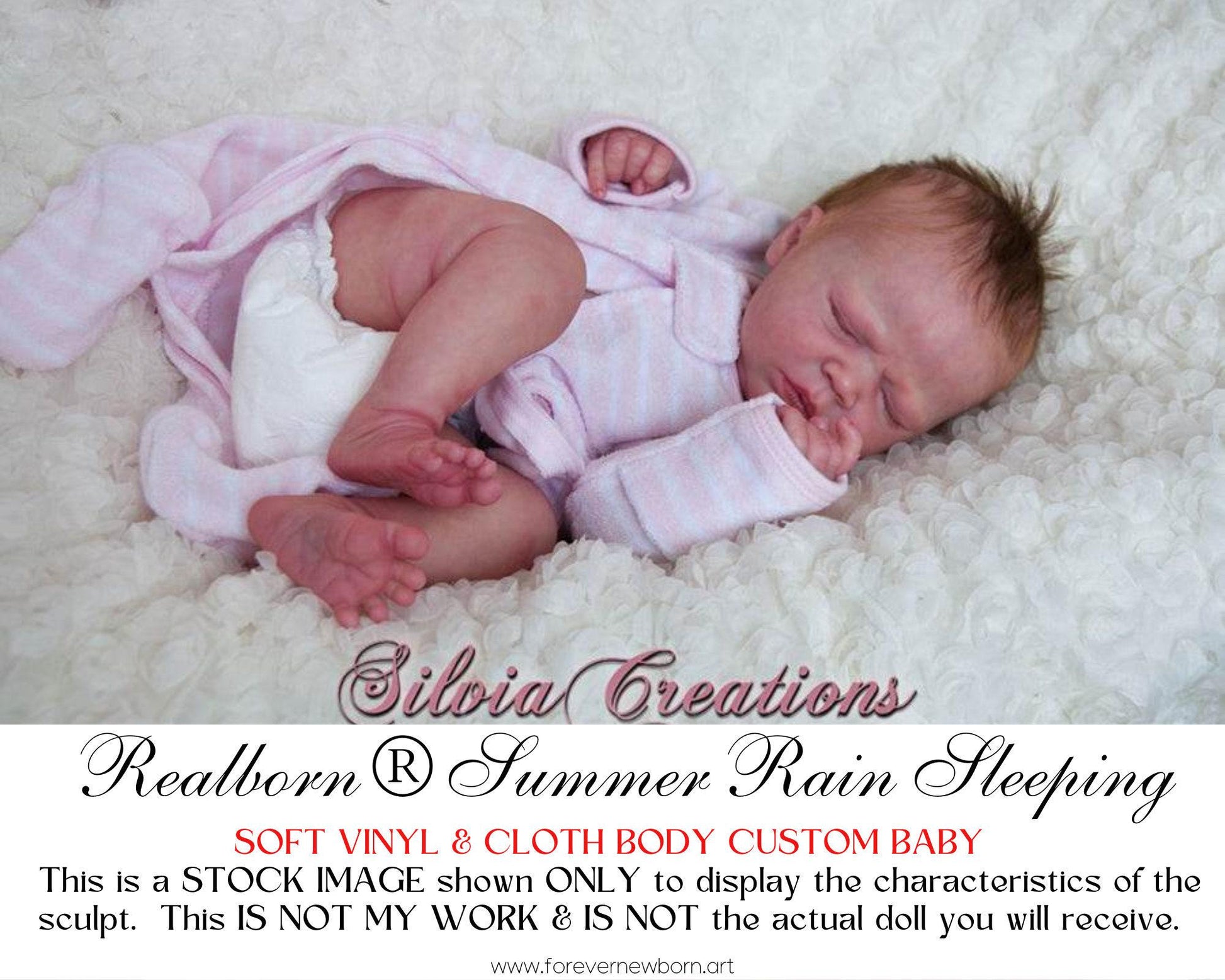 Reborn Baby **Hyper-Realistic** Reborn Doll Realborn® Summer Rain Sleeping (18"+Full Limbs)