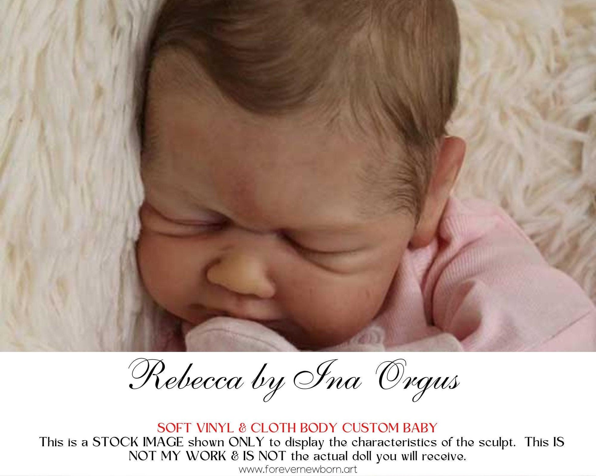 Reborn Baby **Hyper-Realistic** Reborn Doll Rebecca by Ina Orgus (19"+Full Limbs)