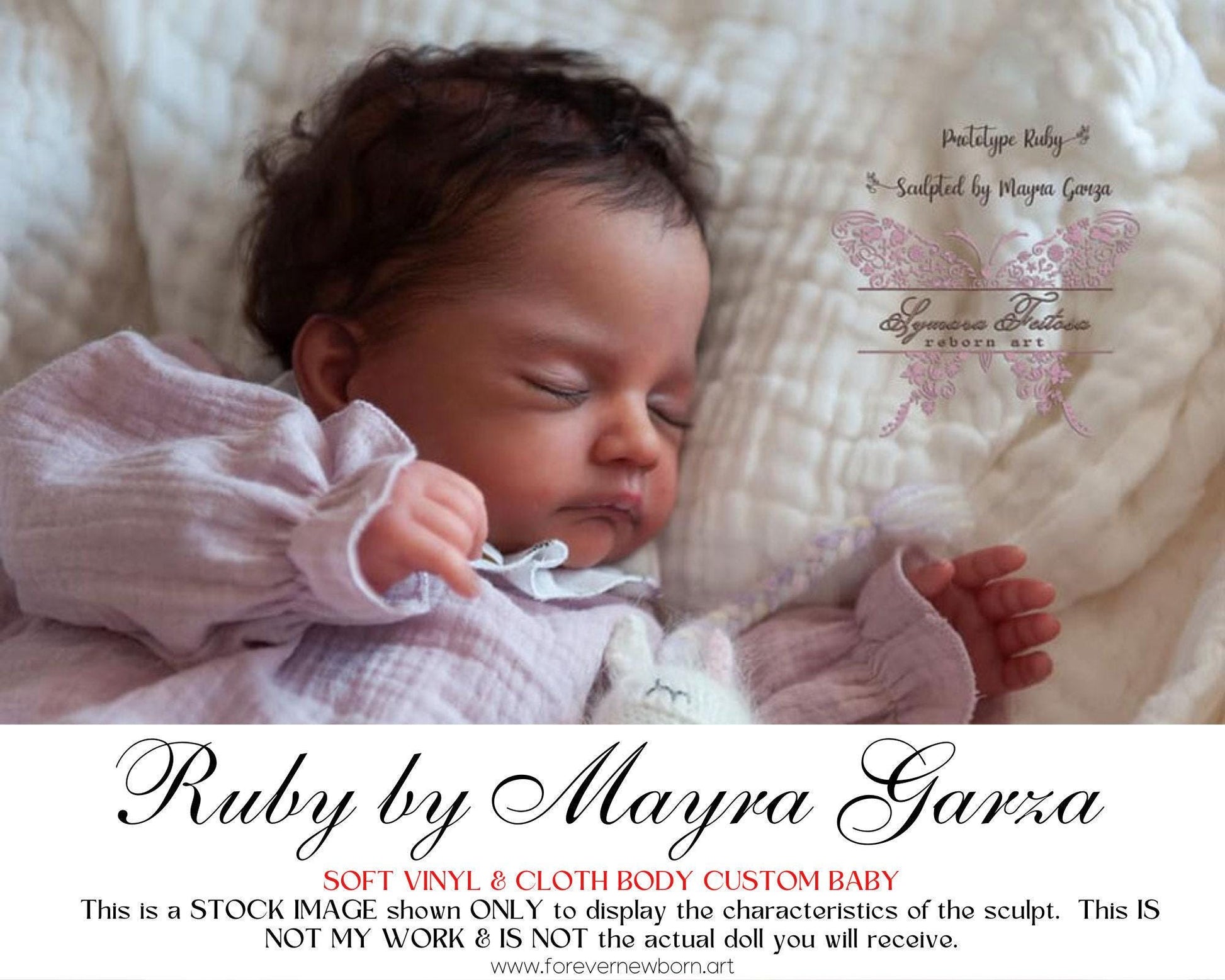 Reborn Baby **Hyper-Realistic** Reborn Doll Ruby by Mayra Garza (19"+Full Limbs)