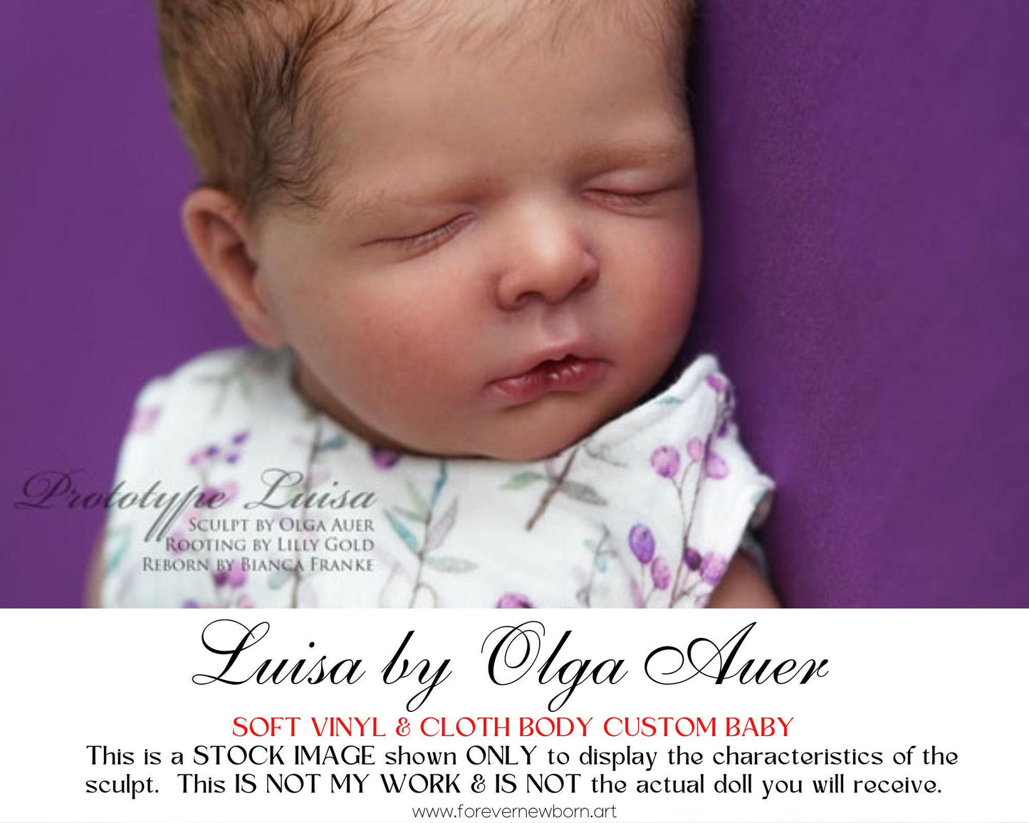 Lifelike Reborn Doll Luisa by Olga Auer (21"+Full Limbs)