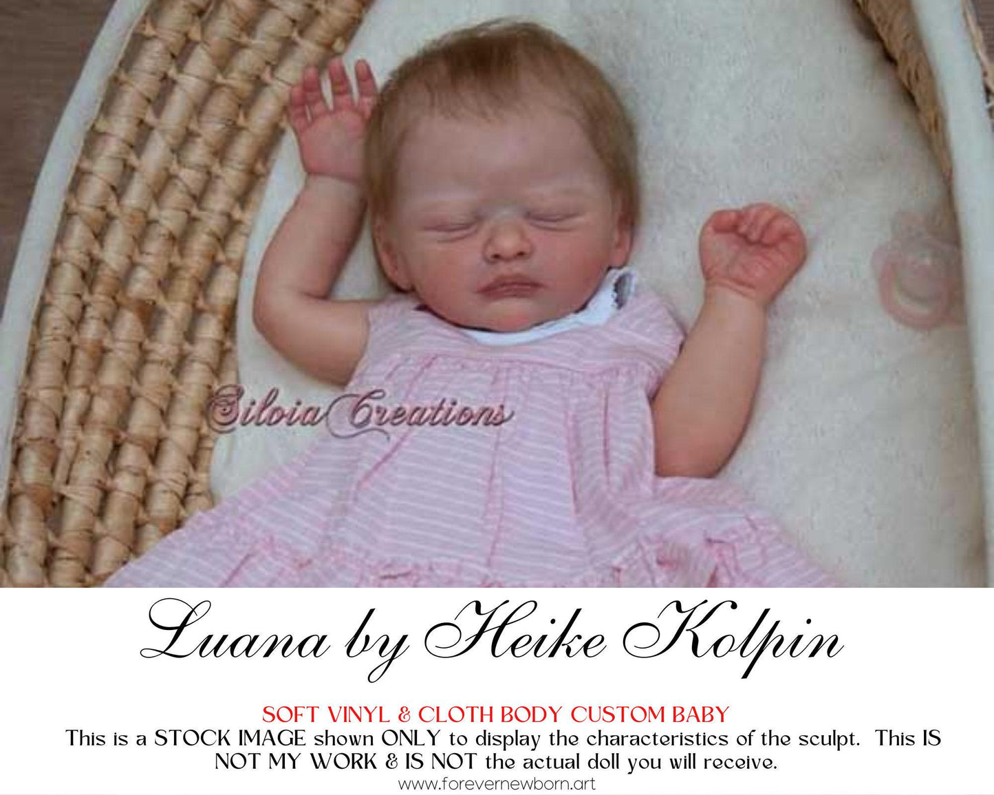 Lifelike Reborn Doll Luana by Heike Kolpin (19"+Full Limbs)