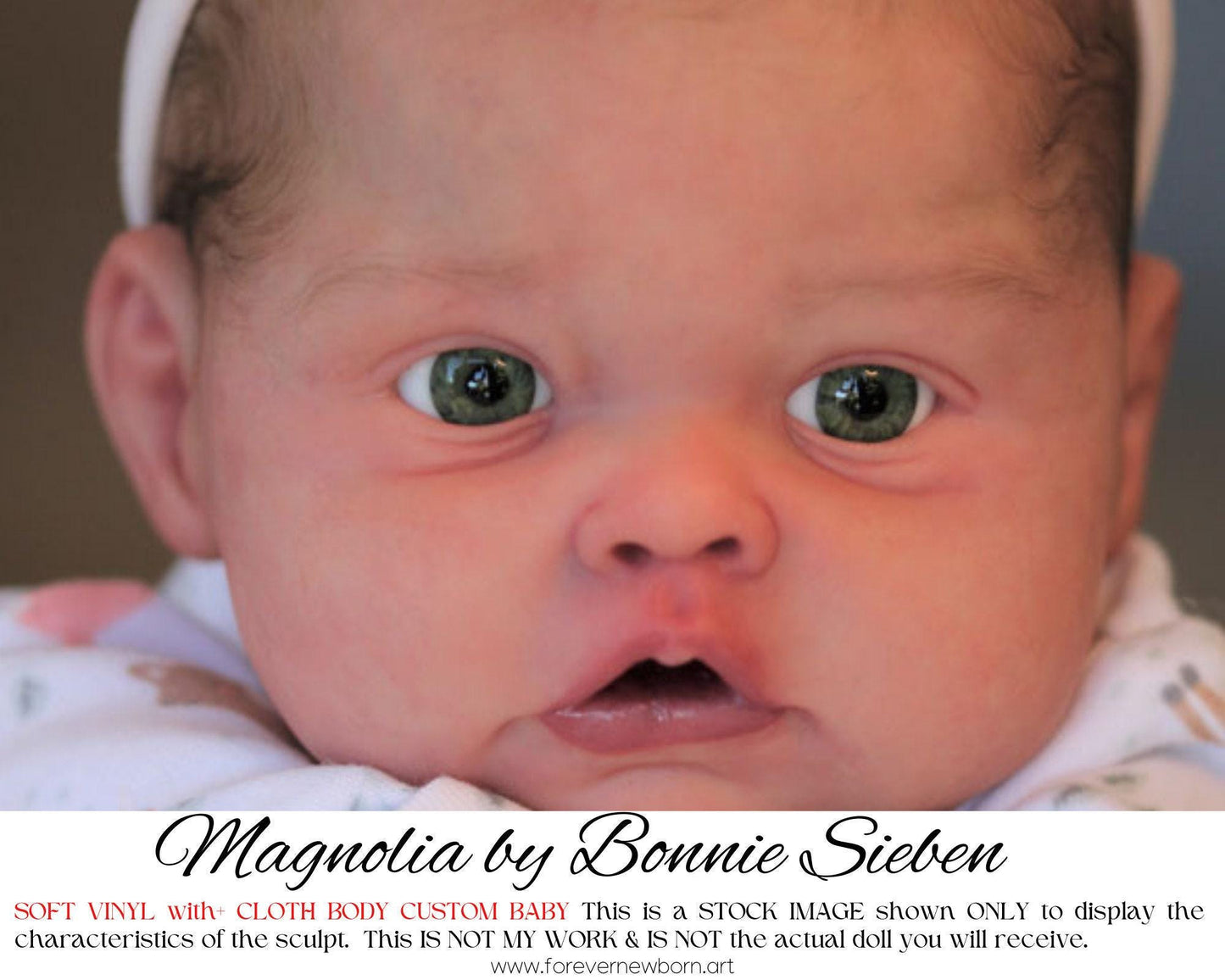Lifelike Reborn Doll Magnolia by Bonnie Sieben (19" Full Limbs)