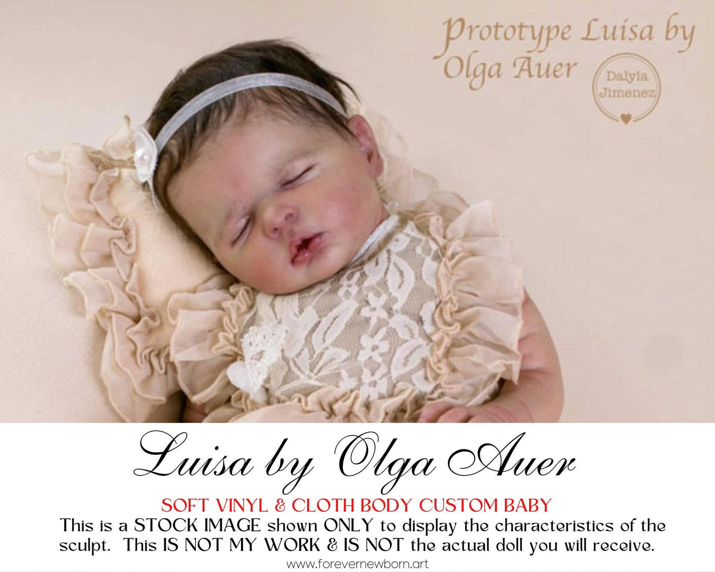 Lifelike Reborn Doll Luisa by Olga Auer (21"+Full Limbs)
