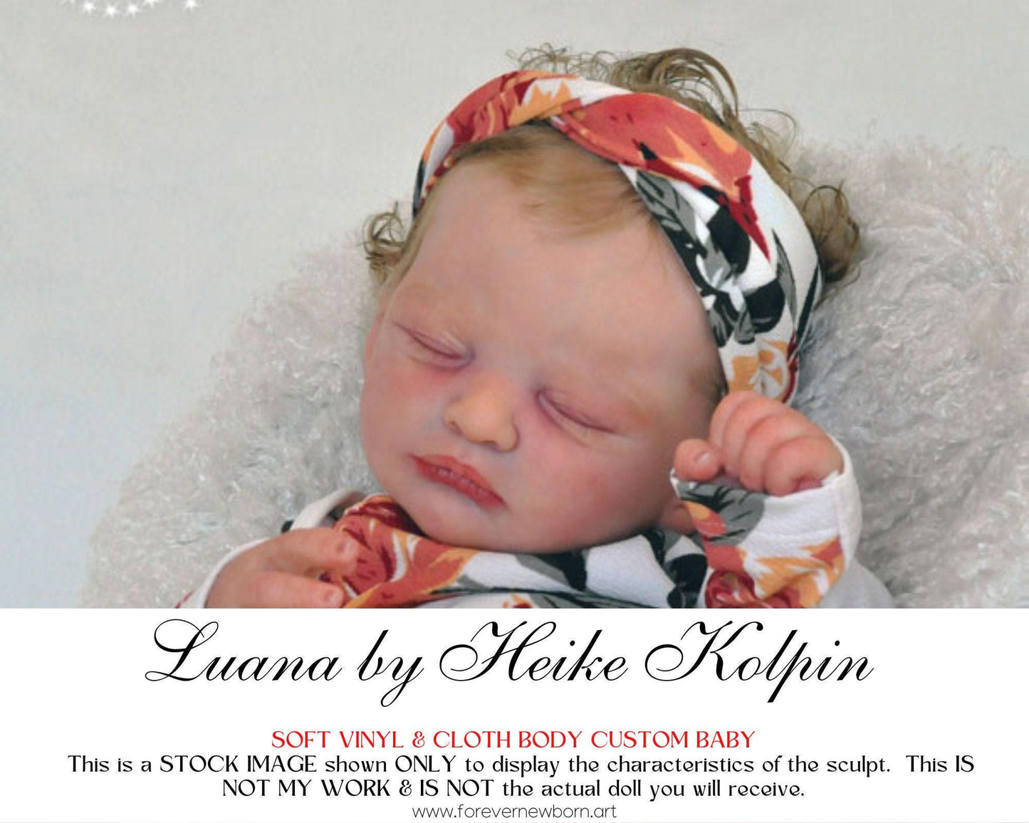 Lifelike Reborn Doll Luana by Heike Kolpin (19"+Full Limbs)