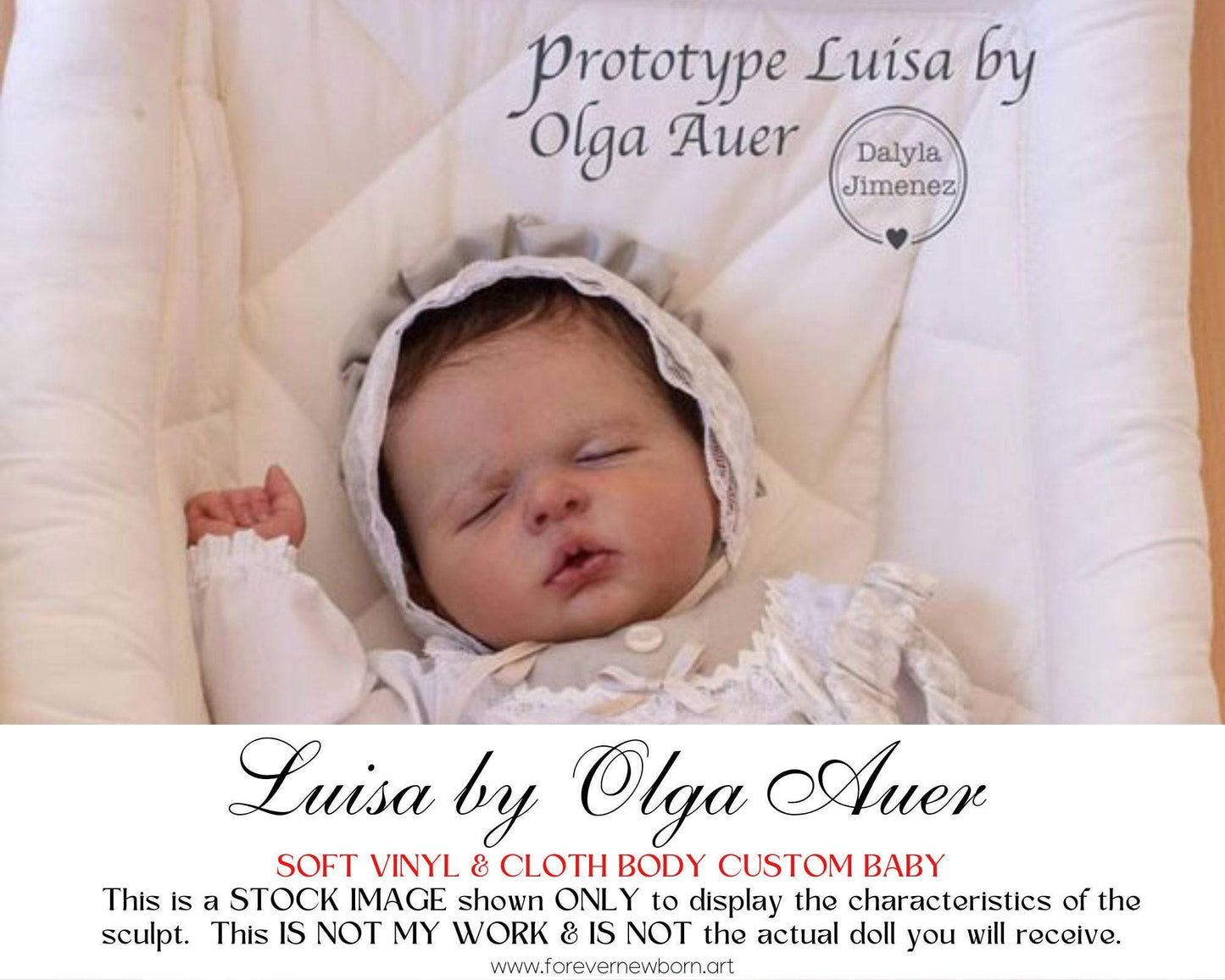 Lifelike Reborn Doll Luisa by Olga Auer (21"+Full Limbs)