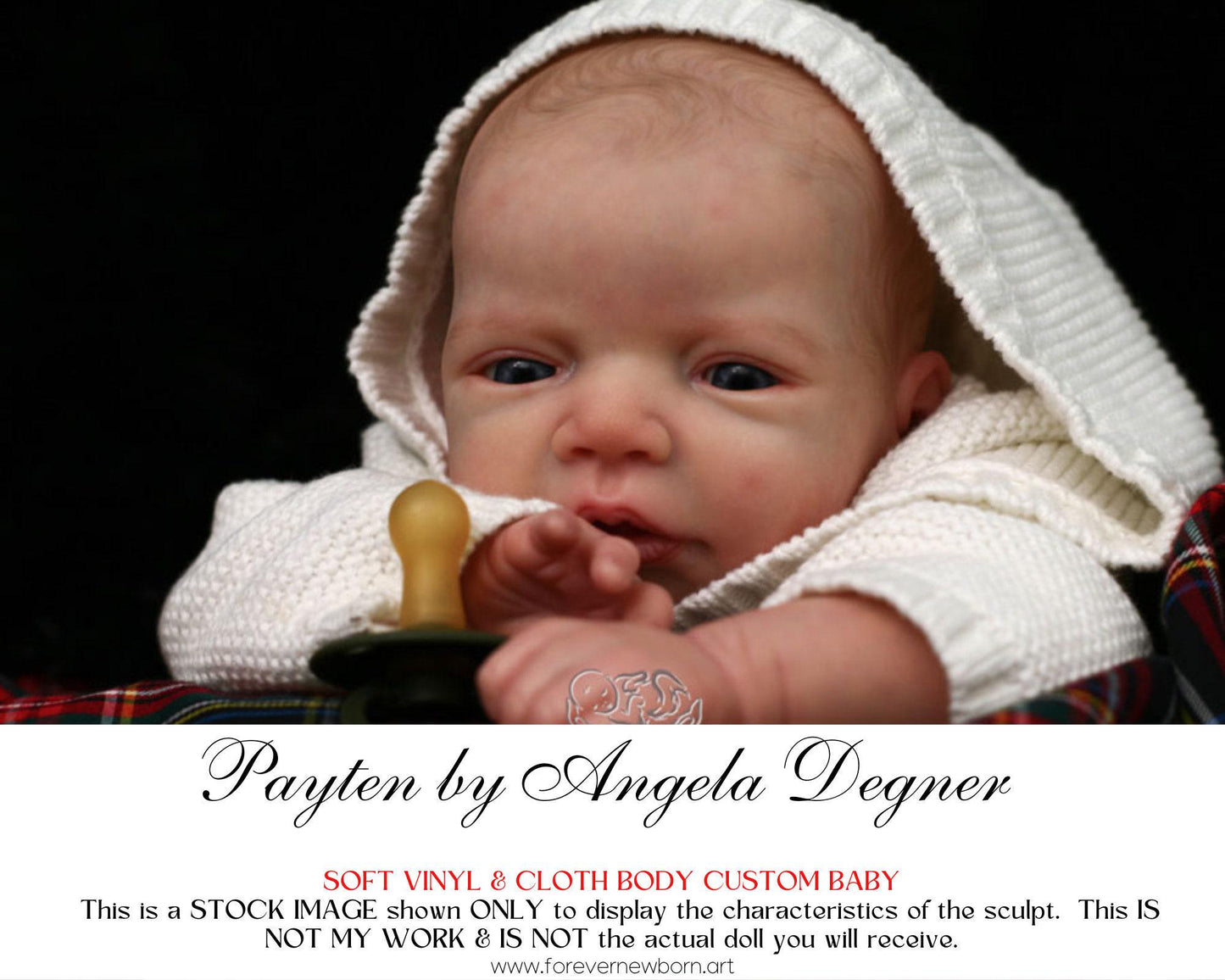 Free Baby Offer ~ Reborn Doll Sale ~ Custom Baby Payten by Angela Degner (20"+ Full Limbs)