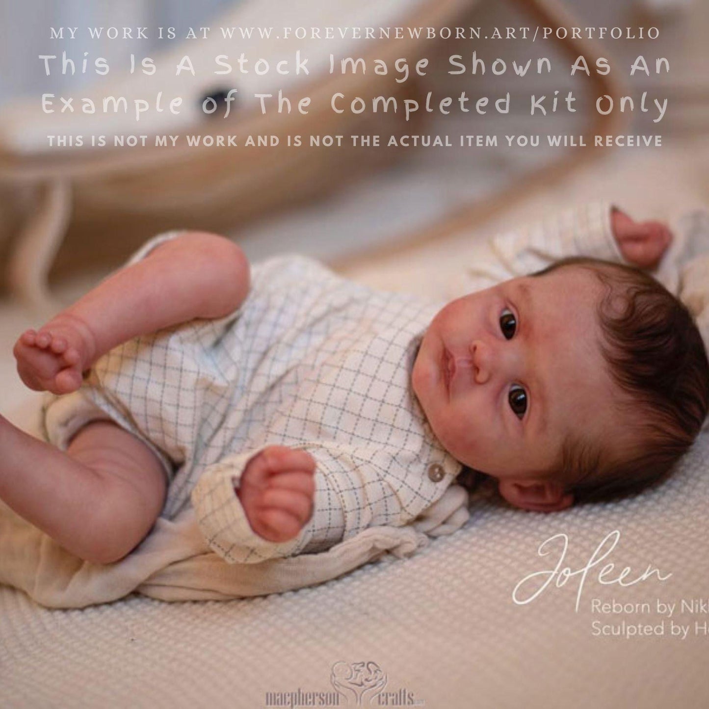 Amazing Hyper-Realistic Reborn Custom Doll Joleen by Heike Kolpin (19"+Full Limbs)
