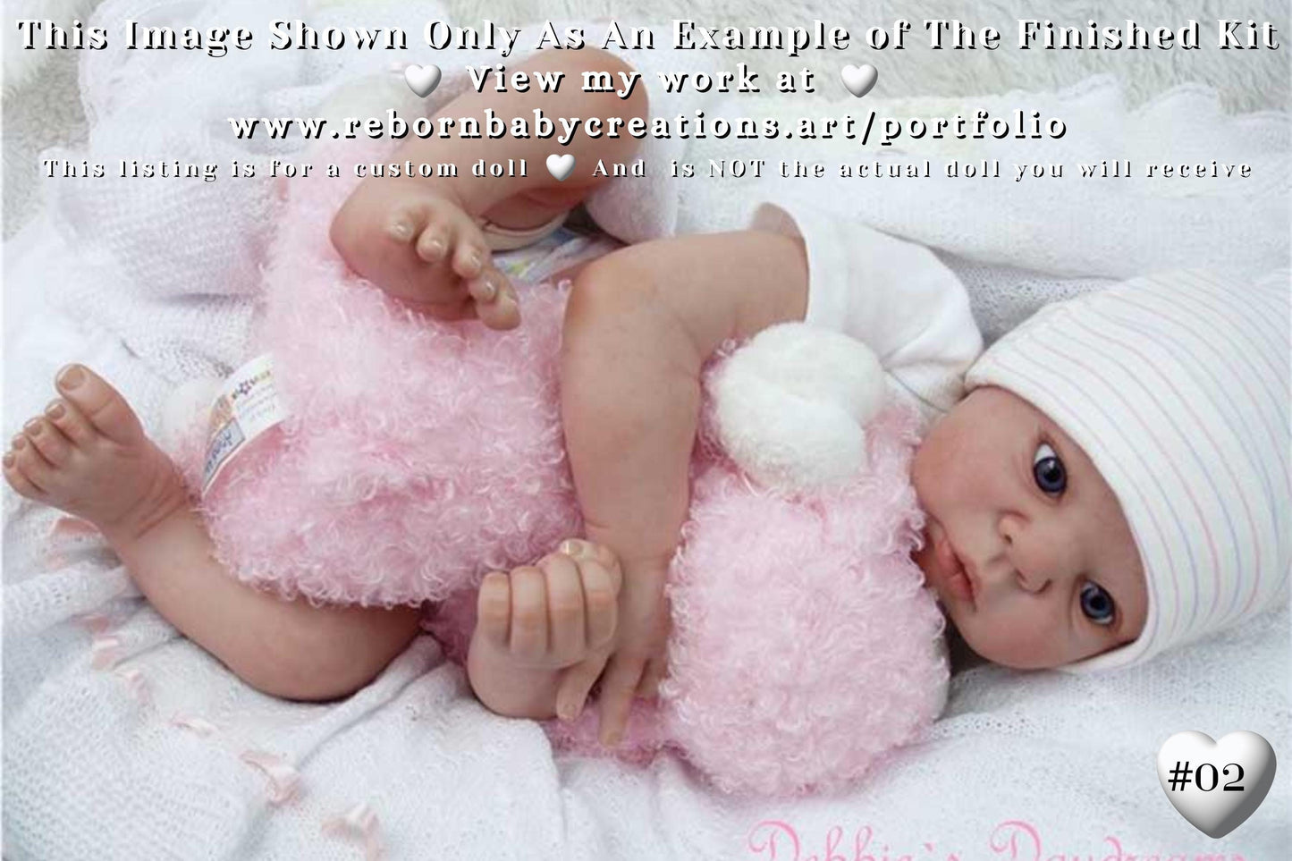 Reborn Baby **Hyper-Realistic** Reborn Doll Benjamin by Adrie Stoete (20" 3/4 Limbs) *Extended Processing - Kit Restocking Soon