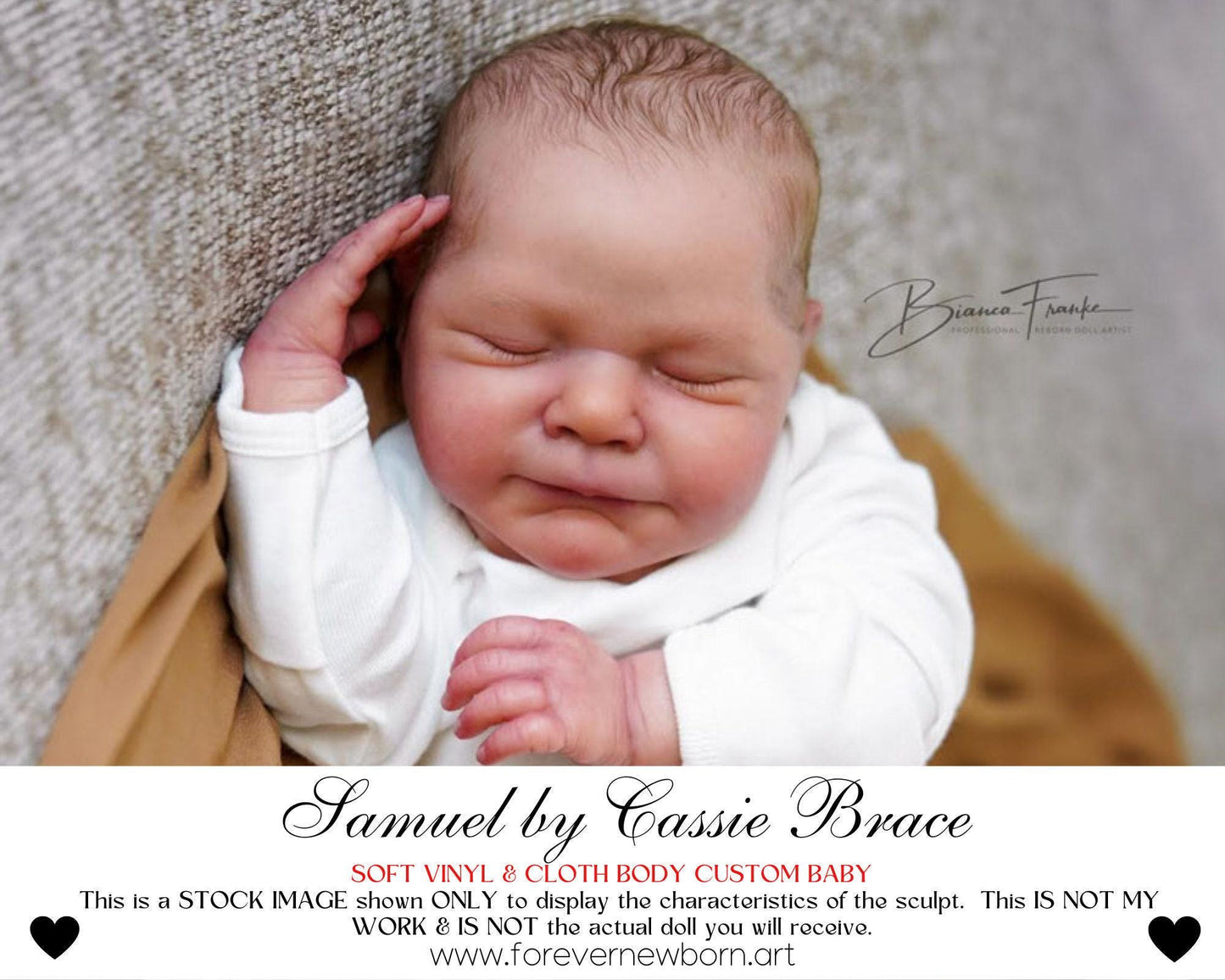 Reborn Baby **Hyper-Realistic** Reborn Doll Samuel by Cassie Brace (20"+Full Limbs)