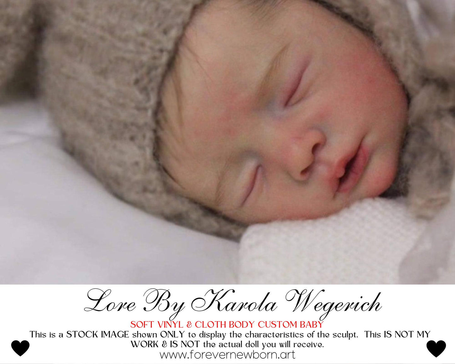 Lifelike Reborn Doll Lore by Karola Wegerich (20"+Full Limbs)