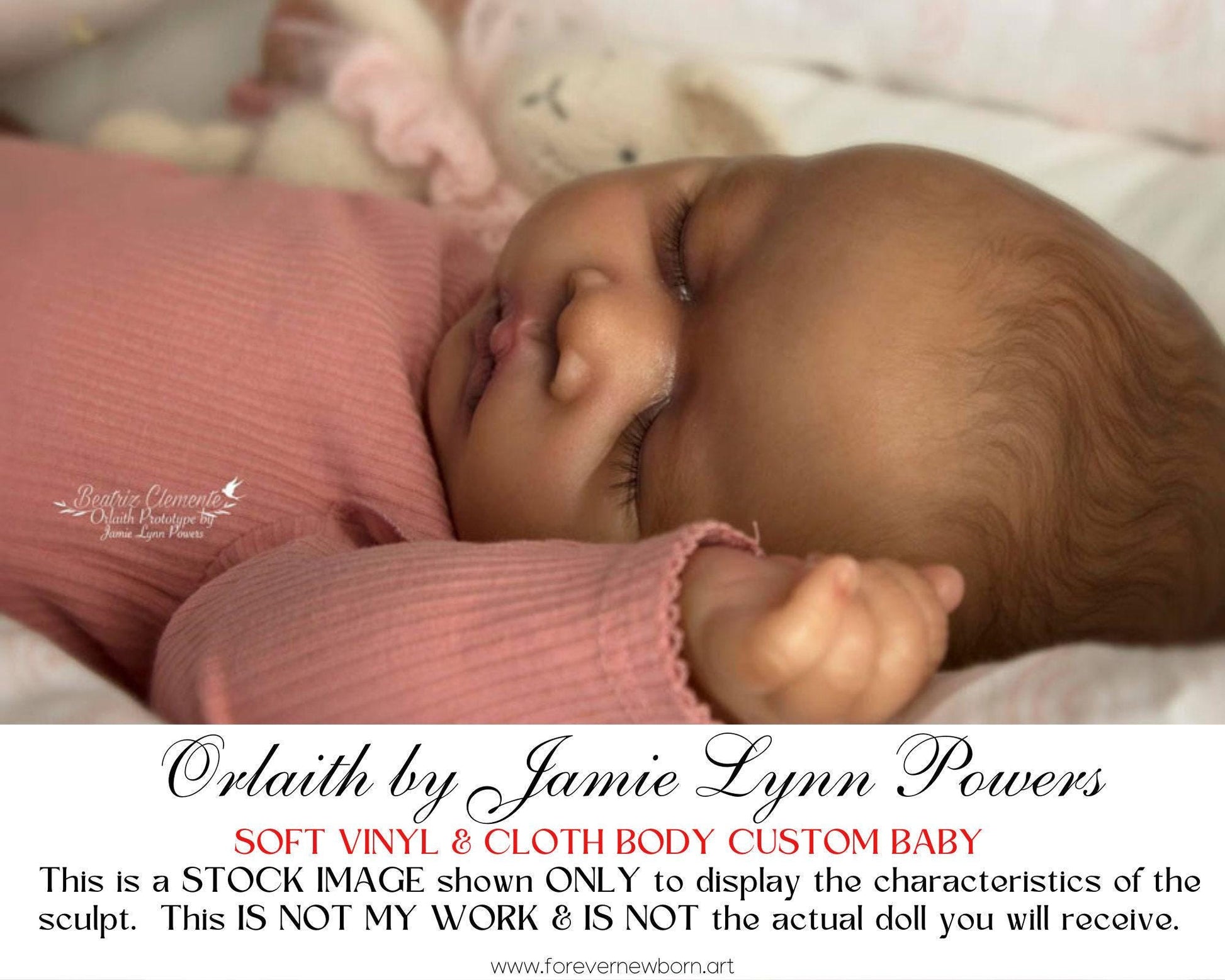 Free Baby Offer ~ Reborn Doll Sale ~ Custom Baby Orlaith by Jamie Lynn Powers (19"+Full Limbs)