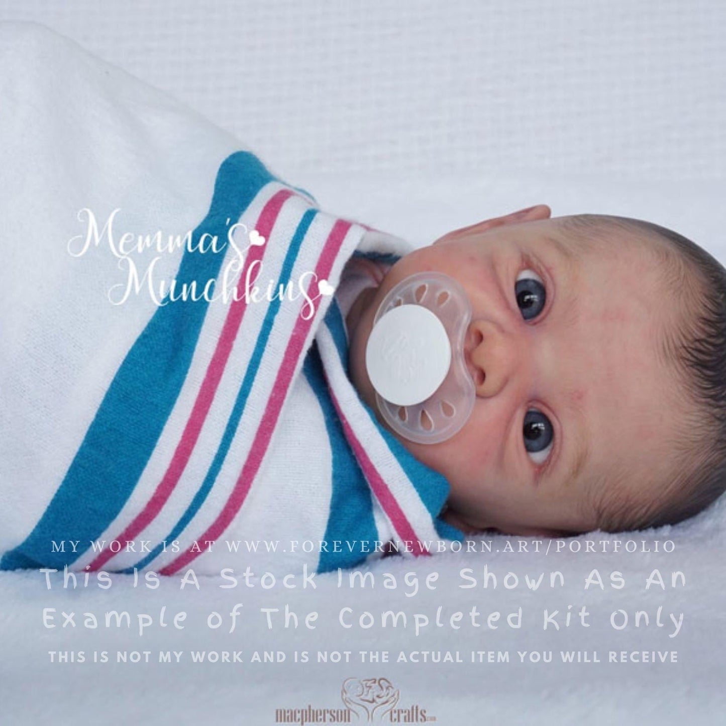 Reborn Baby **Hyper-Realistic** Reborn Doll Henley by Dawn McLeod (17"+Full Limbs)
