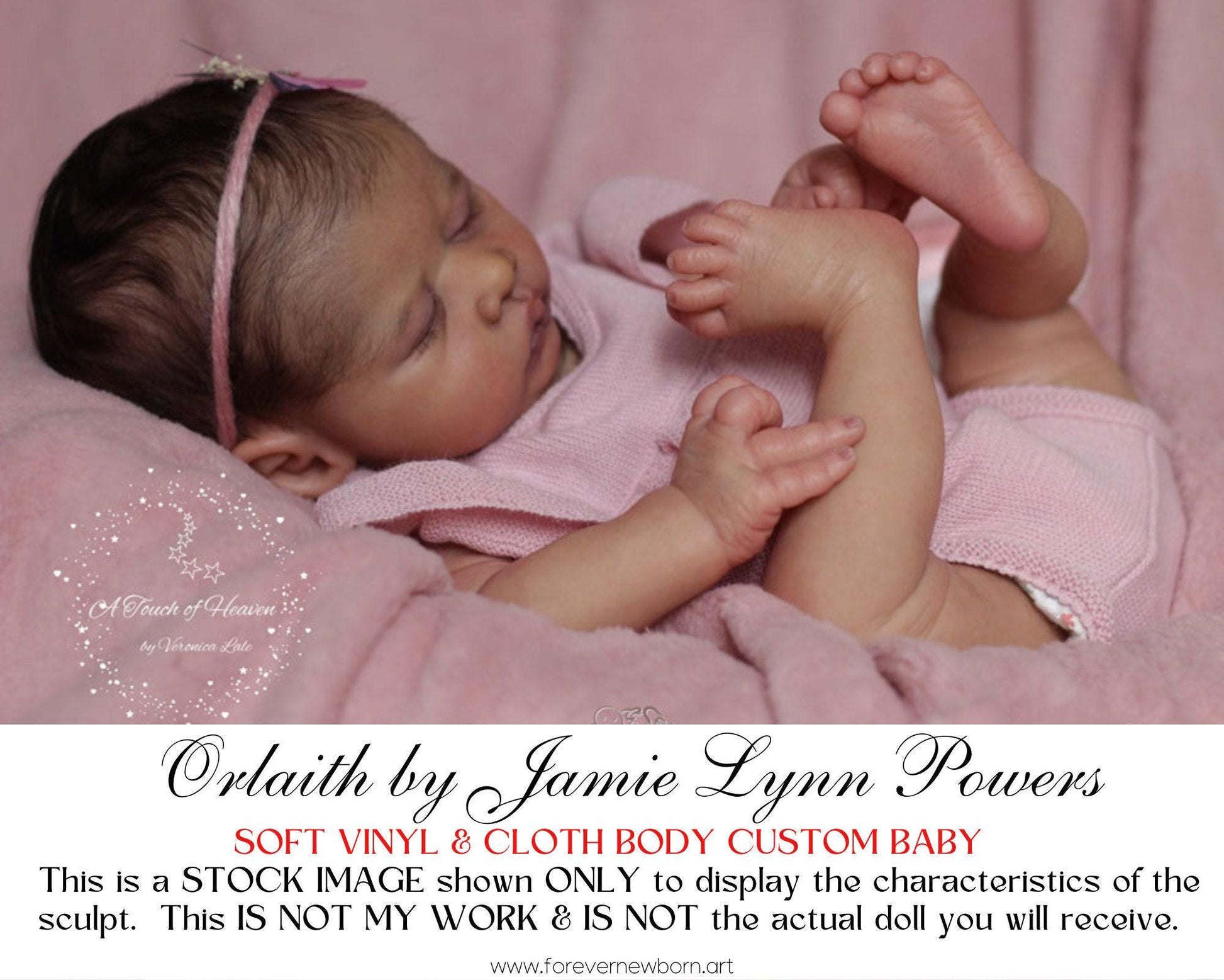 Free Baby Offer ~ Reborn Doll Sale ~ Custom Baby Orlaith by Jamie Lynn Powers (19"+Full Limbs)