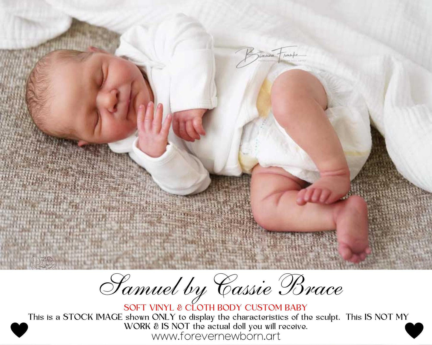 Reborn Baby **Hyper-Realistic** Reborn Doll Samuel by Cassie Brace (20"+Full Limbs)