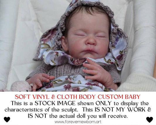 Reborn Baby **Hyper-Realistic** Reborn Doll Roxy by Severine Piret (20"+Full Limbs)