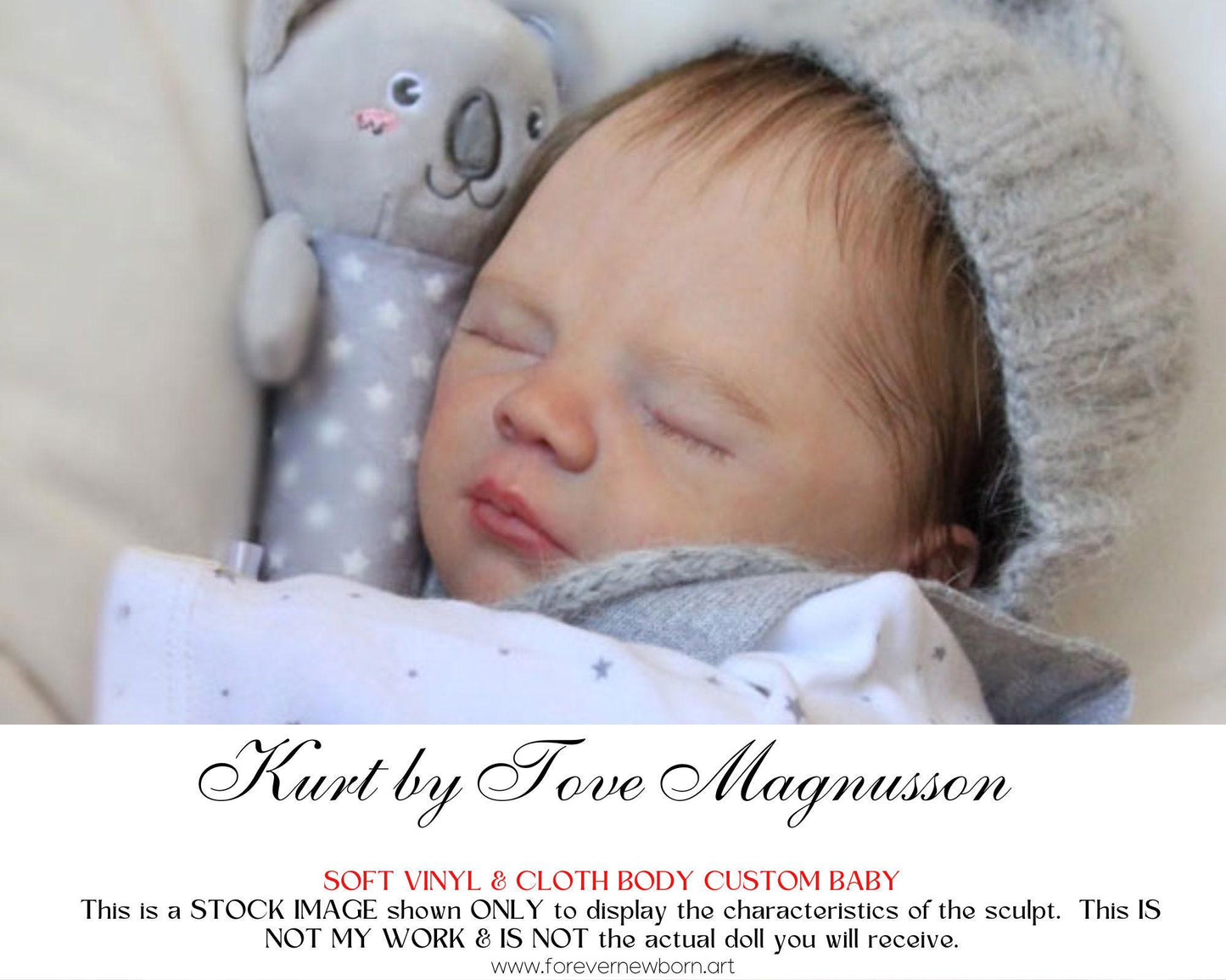 Amazing Hyper-Realistic Reborn Custom Doll Kurt by Tove Magnusson (20"+Full Limbs)