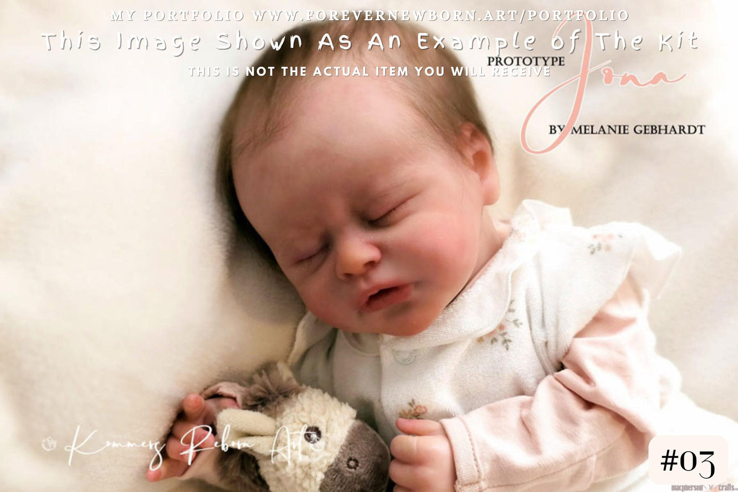 Amazing Hyper-Realistic Reborn Custom Doll Jona by Melanie Gebhardt (19"+ Full Limbs) *Extended Processing Time. NEW SCULPT.