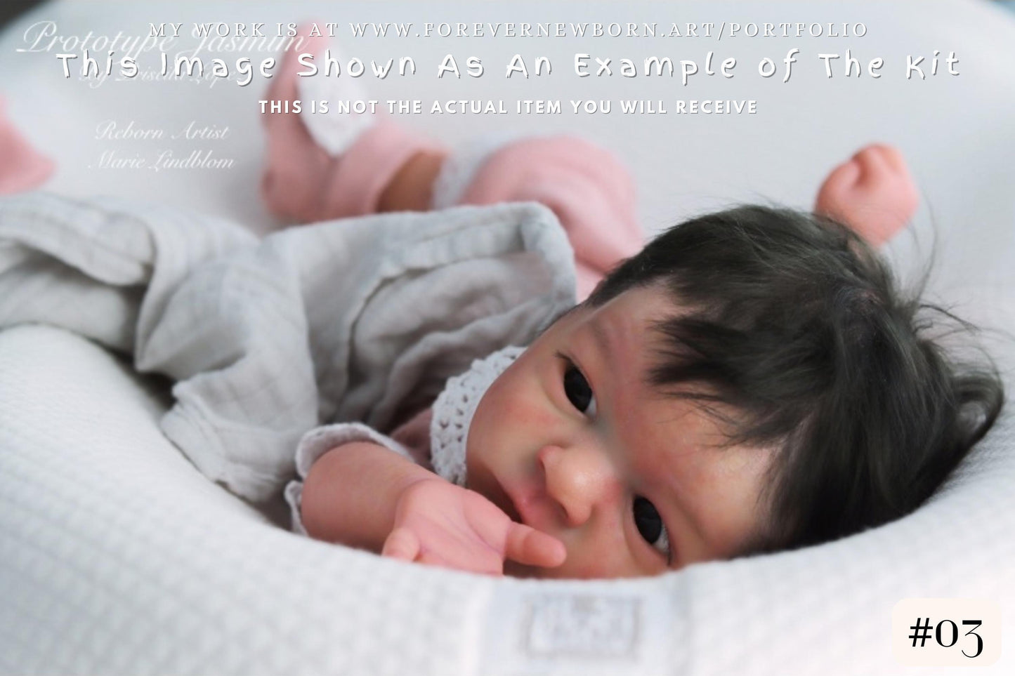 Amazing Hyper-Realistic Reborn Custom Doll Jasmim by Priscila Lopez (16"+Full Limbs)
