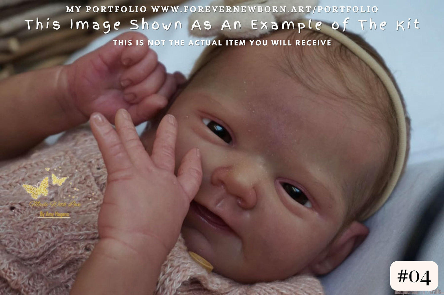 Reborn Baby **Hyper-Realistic** Reborn Doll Dottie by Adrie Stoete (18"+ Full Limbs) *Extended Processing Time. NEW SCULPT.