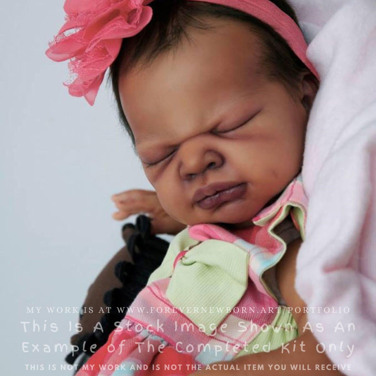 Amazing Hyper-Realistic Reborn Custom Doll Imani by Adrie Stoete (18"+Full Limbs)