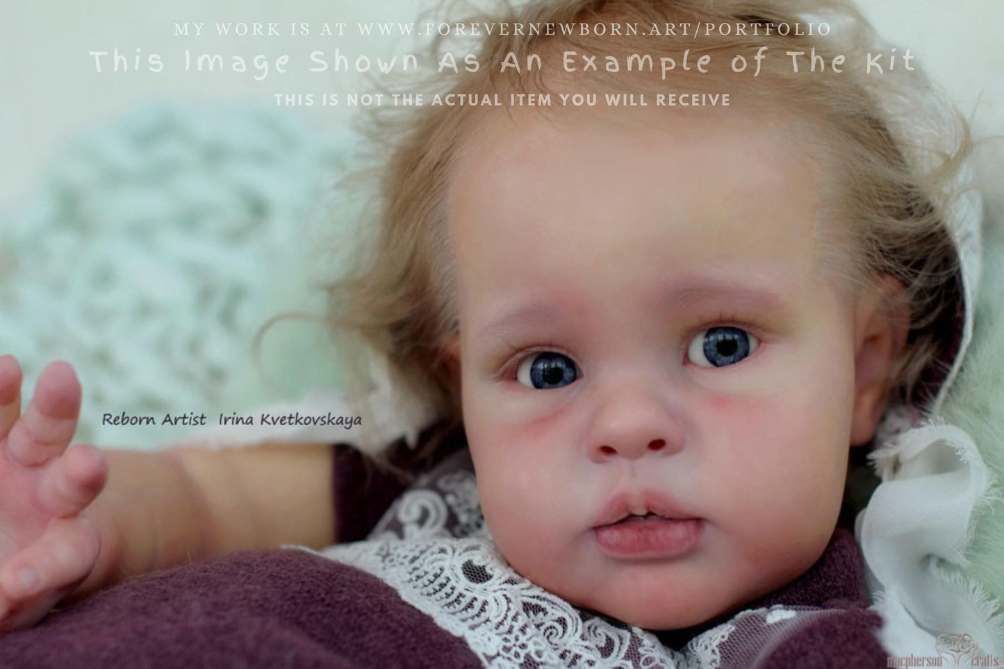 Extremely Realistic Reborn Baby Doll ~ Reborn Baby **Hyper-Realistic** Reborn Doll Ellie by Irina Kaplanskaya 22" Full Limbs