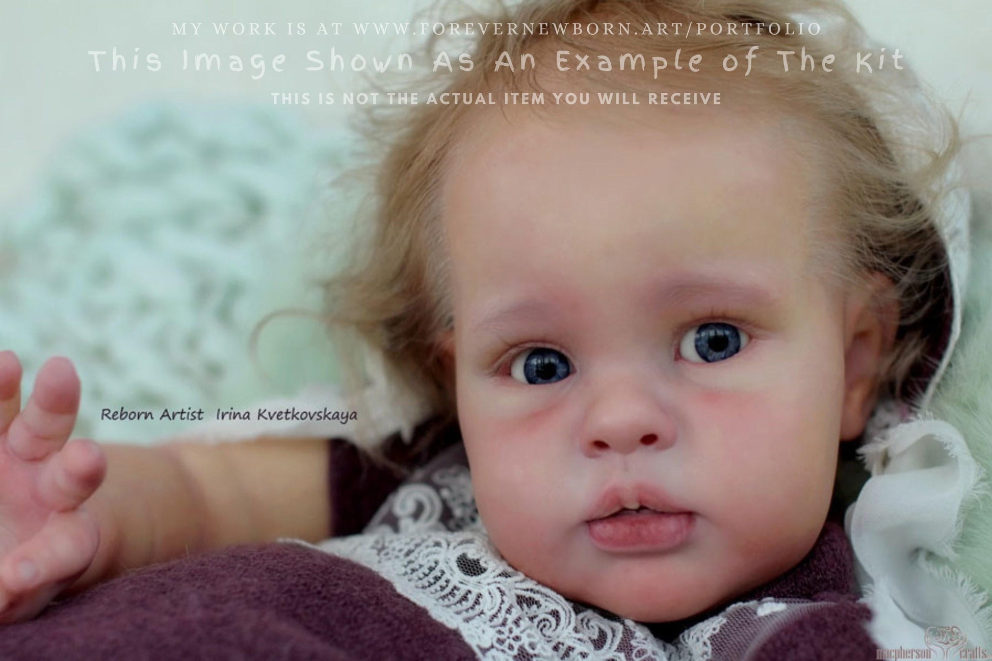 Extremely Realistic Reborn Baby Doll ~ Reborn Baby **Hyper-Realistic** Reborn Doll Ellie by Irina Kaplanskaya 22" Full Limbs