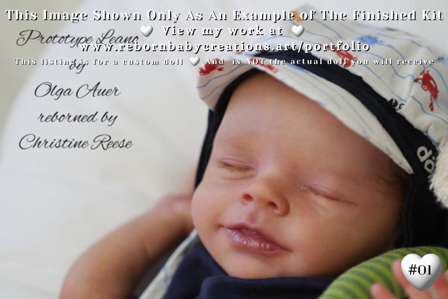 Extremely Realistic Reborn Baby Doll ~ CuStOm ReBoRn LE Leano by Olga Auer (19"+Full Limbs) *NEW Release