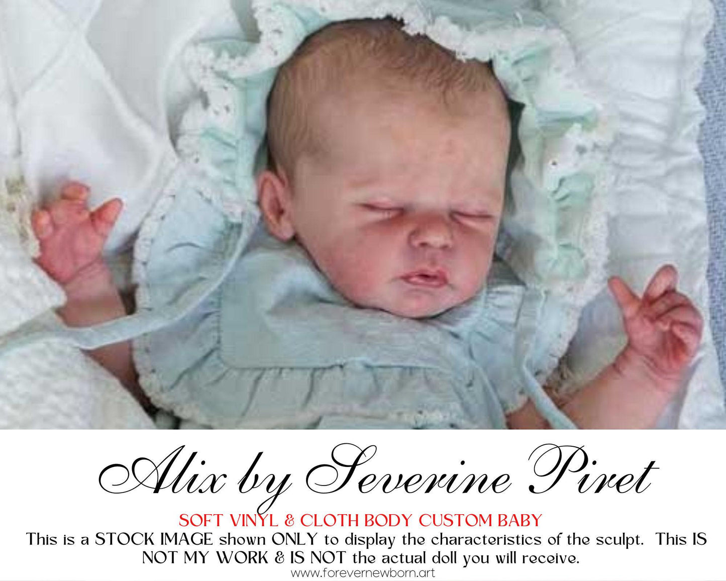 Amazing Hyper-Realistic Reborn Custom Doll LE Alix by Severine Piret (21"+Full Limbs)