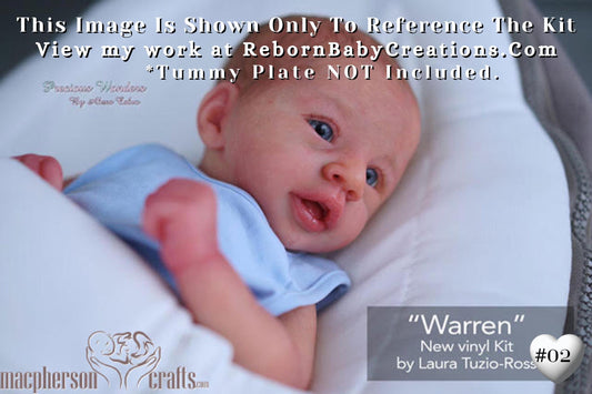 Reborn Baby **Hyper-Realistic** Reborn doll Warren by Laura Tuzio Ross (17"+ Full Limbs)