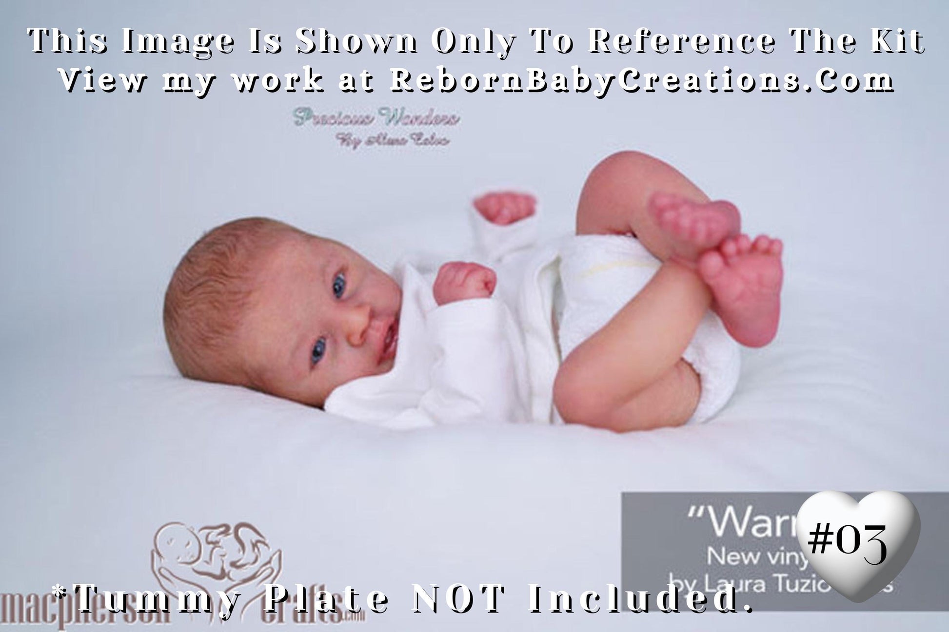 Reborn Baby **Hyper-Realistic** Reborn doll Warren by Laura Tuzio Ross (17"+ Full Limbs)