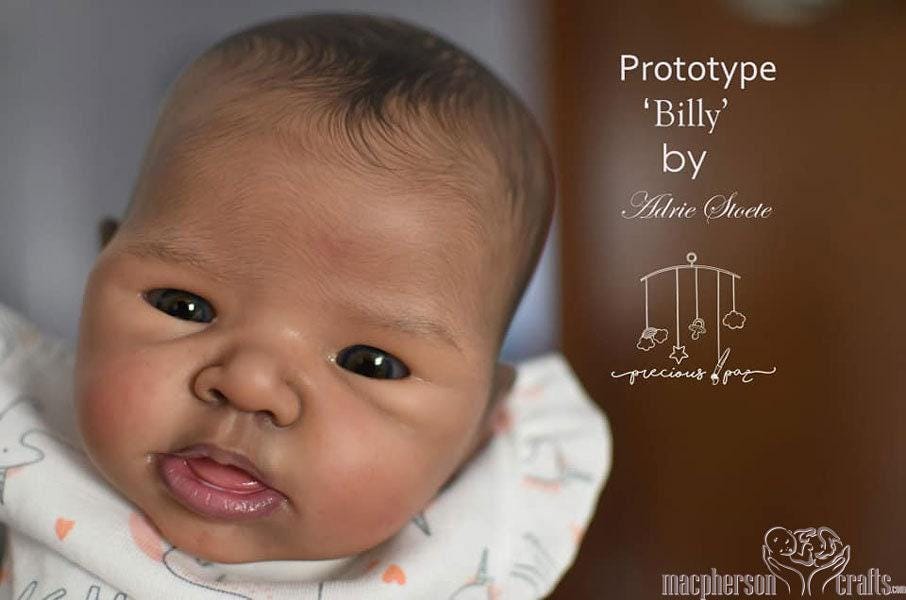 Reborn Baby **Hyper-Realistic** Reborn Doll Billy by Adrie Stoete (18" Full Limbs)