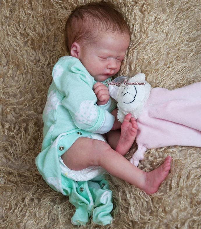 Free Baby Offer ~ Reborn Doll Sale ~ Custom Baby Realborn Ashley Asleep (19"+ Full Limbs)