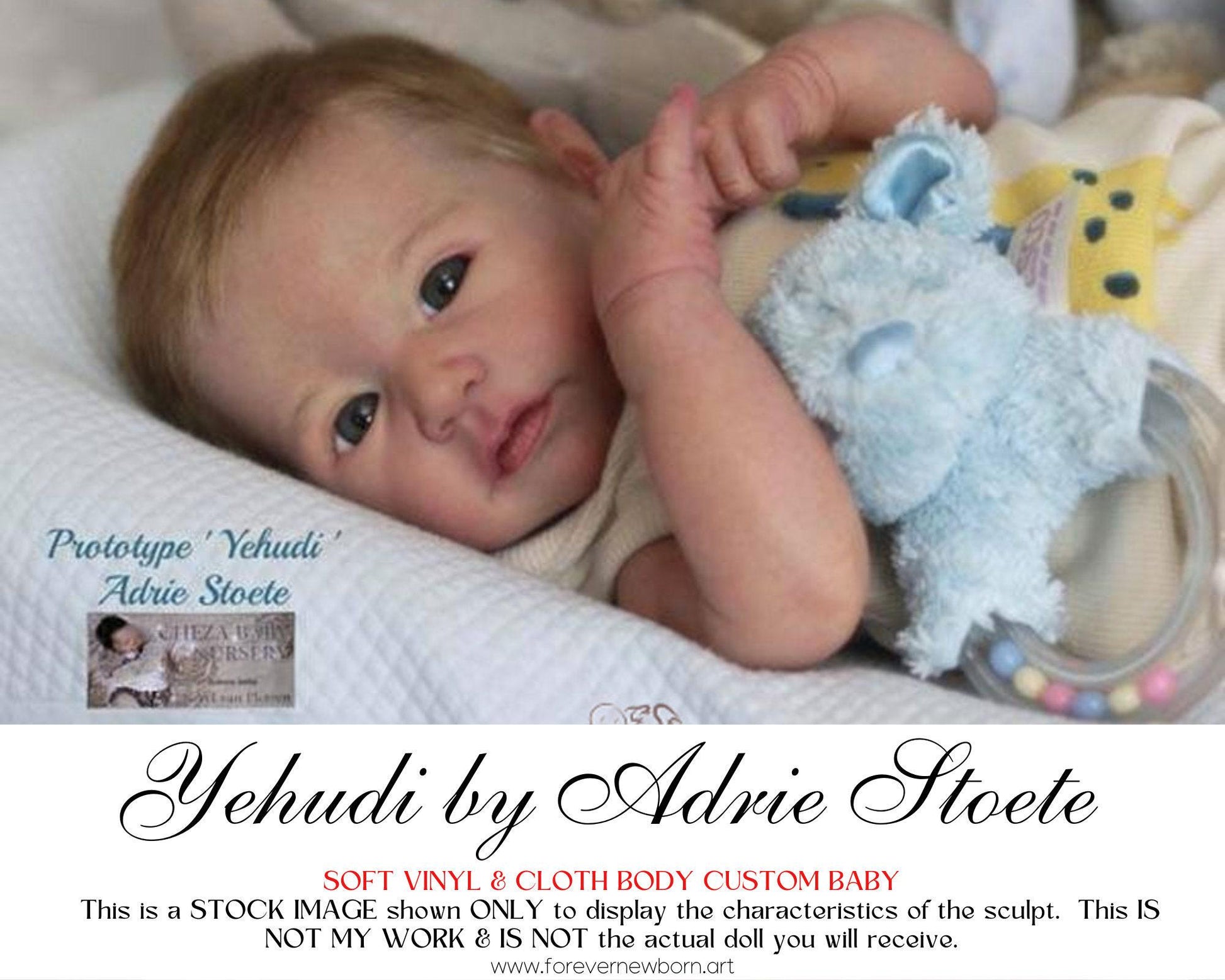 Attention Reborn Baby Collectors ~ Custom Yehudi by Adrie Stoete (19"+Full Limbs)