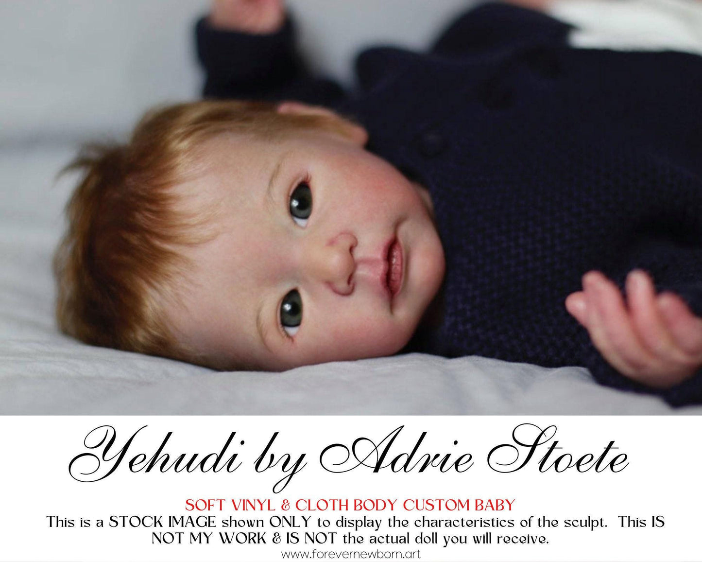Attention Reborn Baby Collectors ~ Custom Yehudi by Adrie Stoete (19"+Full Limbs)