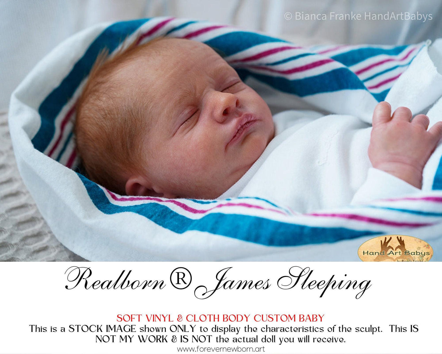 Free Baby Offer ~ Reborn Doll Sale ~ Custom Baby Realborn® James Sleeping (18"+Full Limbs)