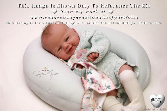 Last One Available ~ Custom Reborn Baby Doll Vivienne by Sandy Faber (20"+ Full Limbs)