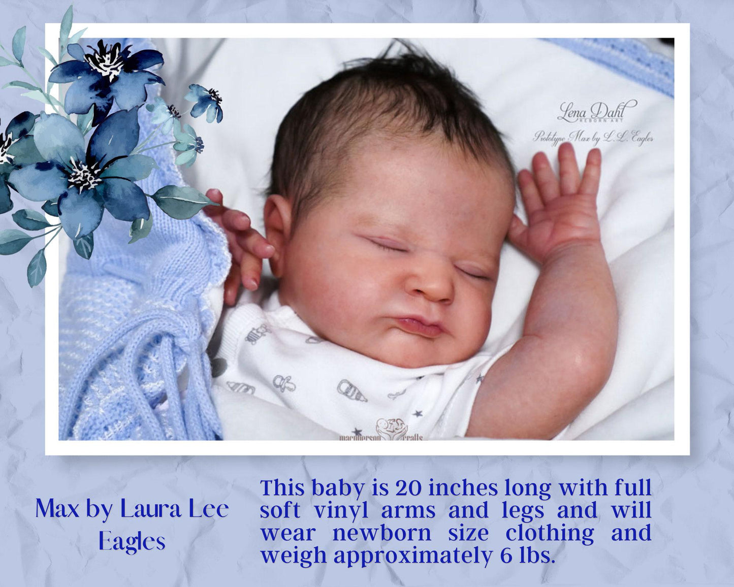 Lifelike Reborn Doll Max by Laura Lee Eagles (20"+Full Limbs)