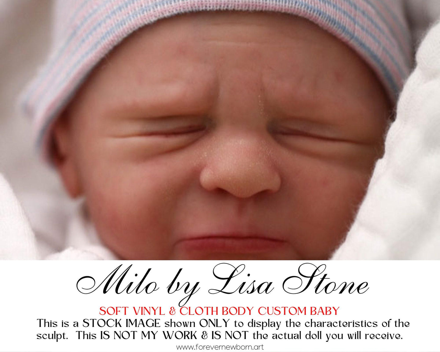 Free Baby Offer ~ Reborn Doll Sale ~ Custom Baby PREEMIE Milo by Lisa Stone (16"+Full Limbs)