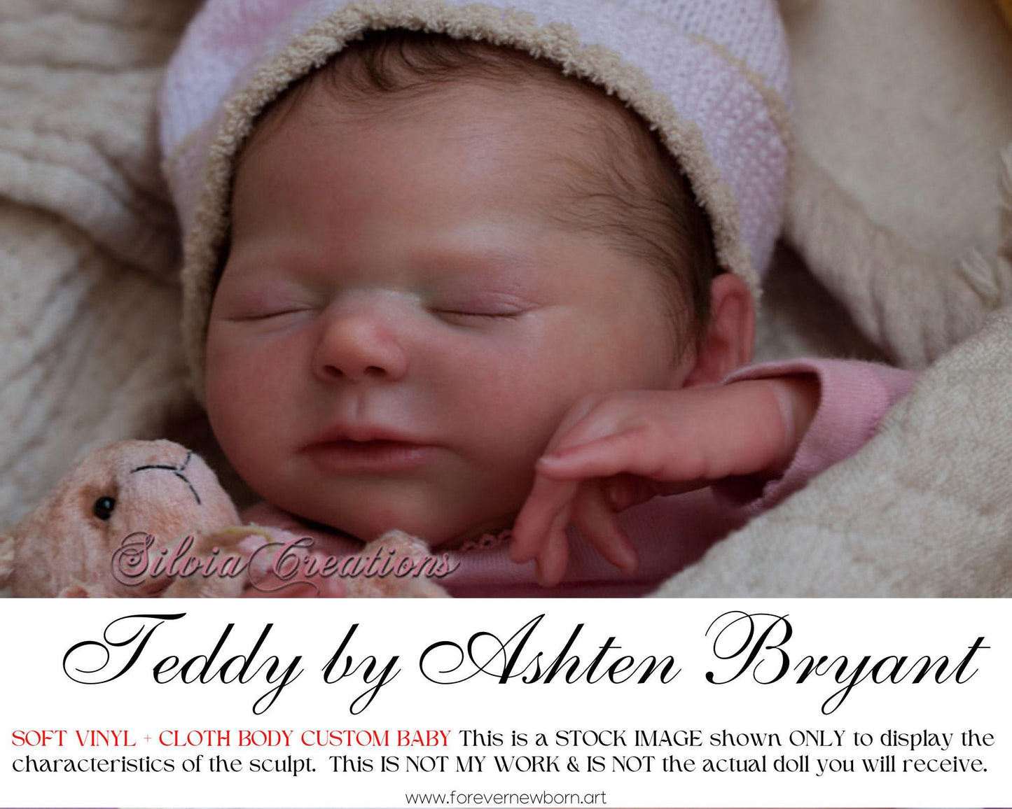 Attention Reborn Baby Collectors ~ Custom Teddy by Ashten Bryant (19"+Full Limbs)